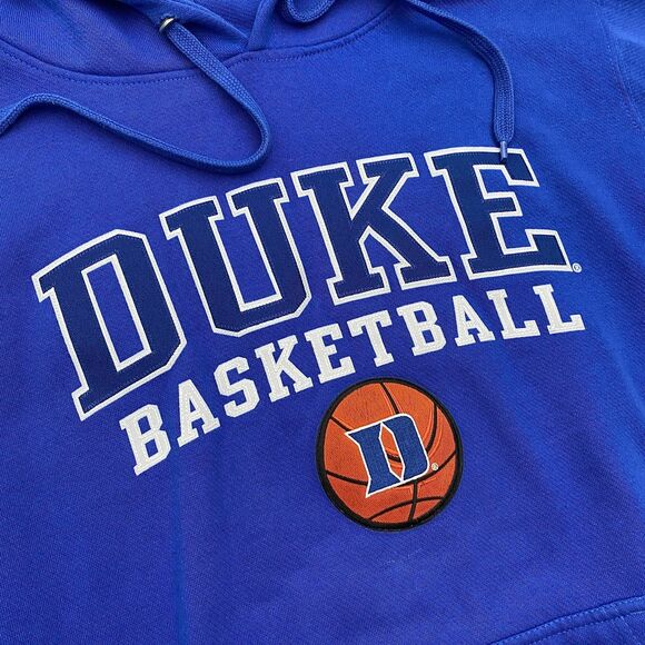 Duke Blue Devils Hoodie Sweatshirt Mens Medium Blue NCAA Basketball Pullover - Picture 2 of 9